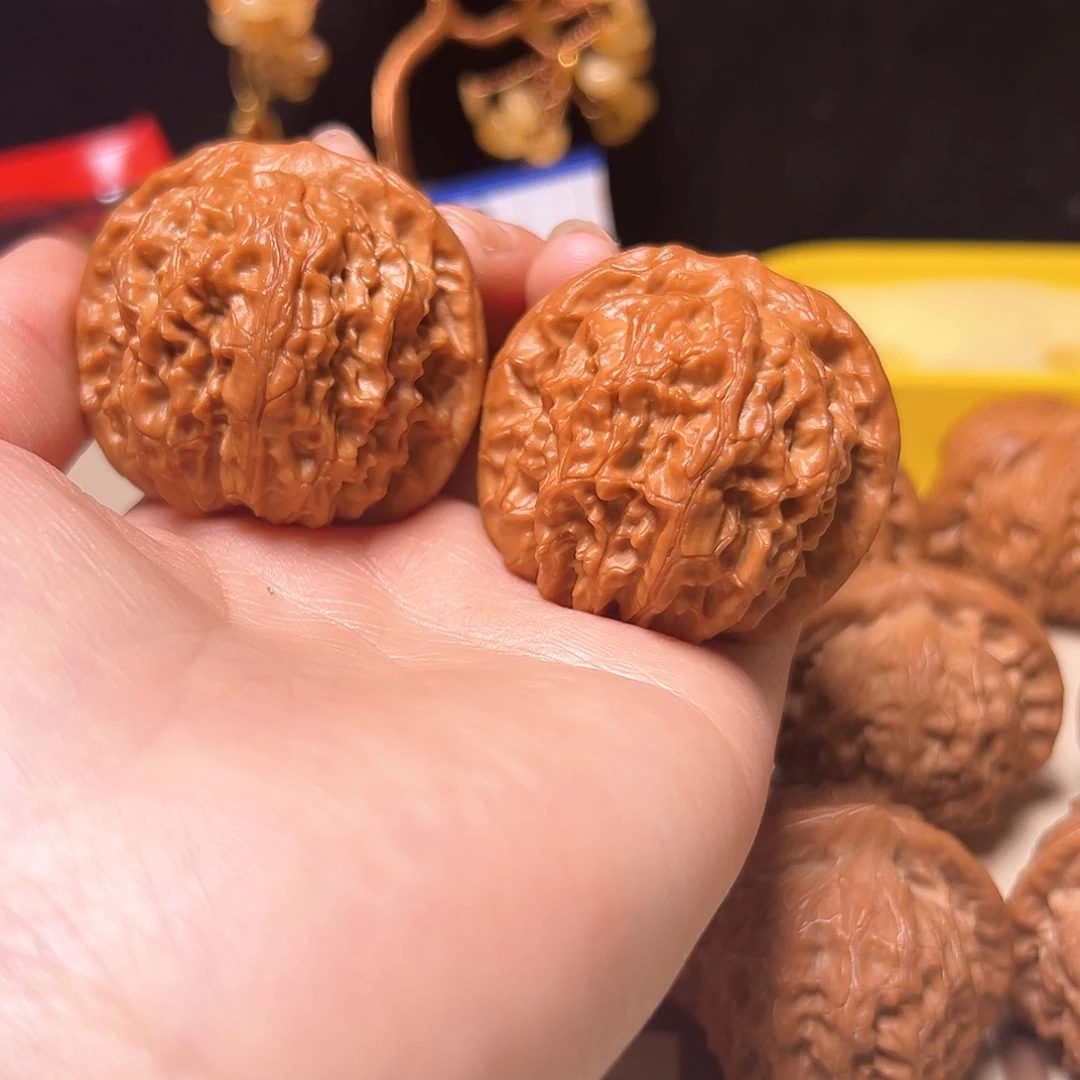 吊坠文玩核桃44金麒麟全