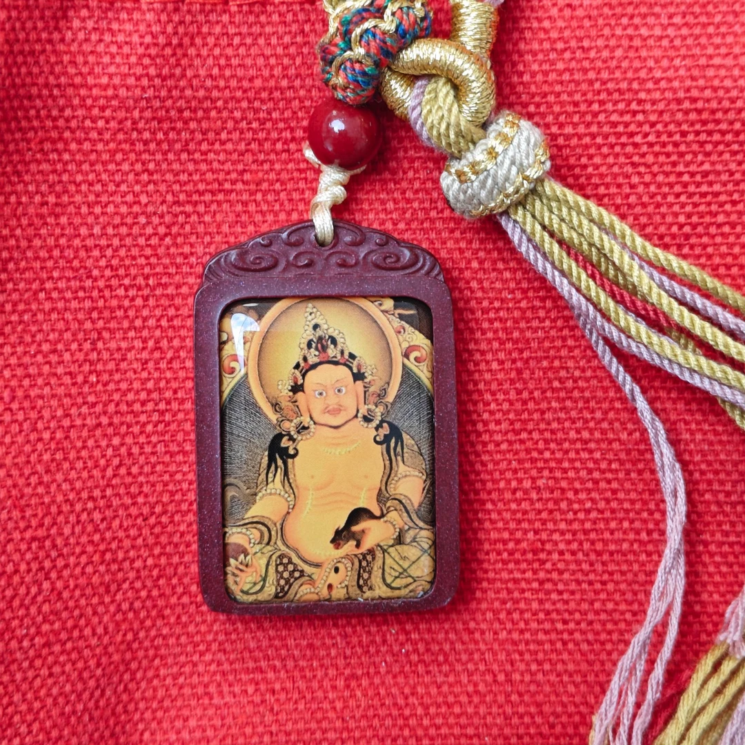 吊坠925银皮质 黄老爷砂砂项链吊坠