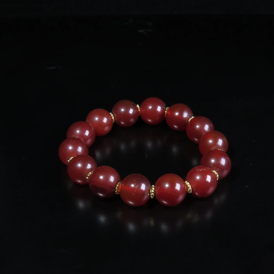 清代玛瑙珠串饰/MZ436585/玛瑙/民族文物