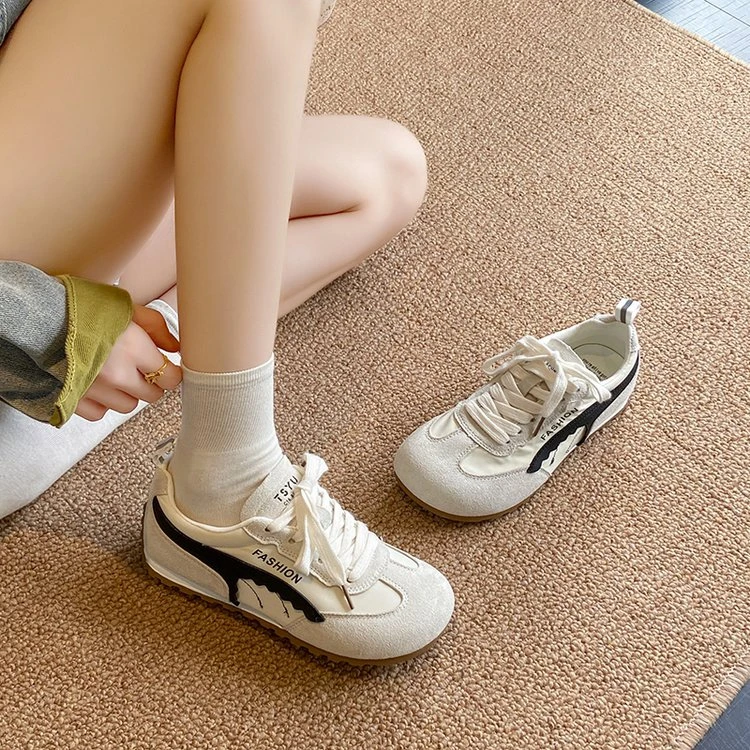 德训鞋女鞋子2025新款爆款秋季时尚黄色阿甘鞋小众运动休闲板鞋女