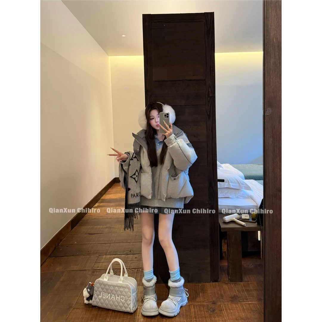 「费尔南冬日」时尚洋气休闲轻奢减龄设计感冬季羽绒服QXQ5YRF6946A