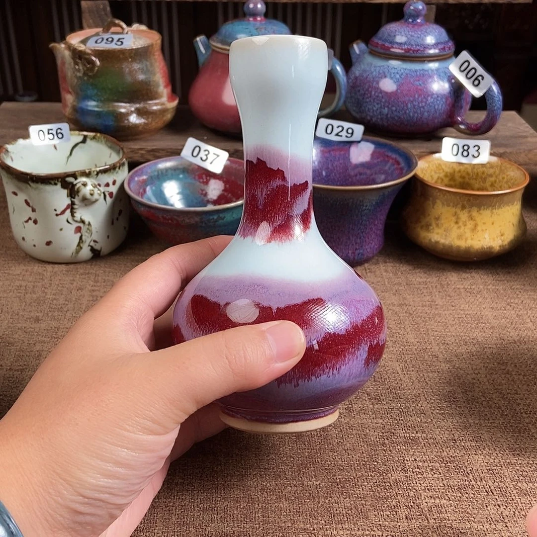 瓷片钧瓷茶壶艺术