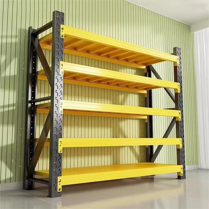 多层钢制置物架多层收纳架货架商用仓库仓储收纳落地储物架储藏室