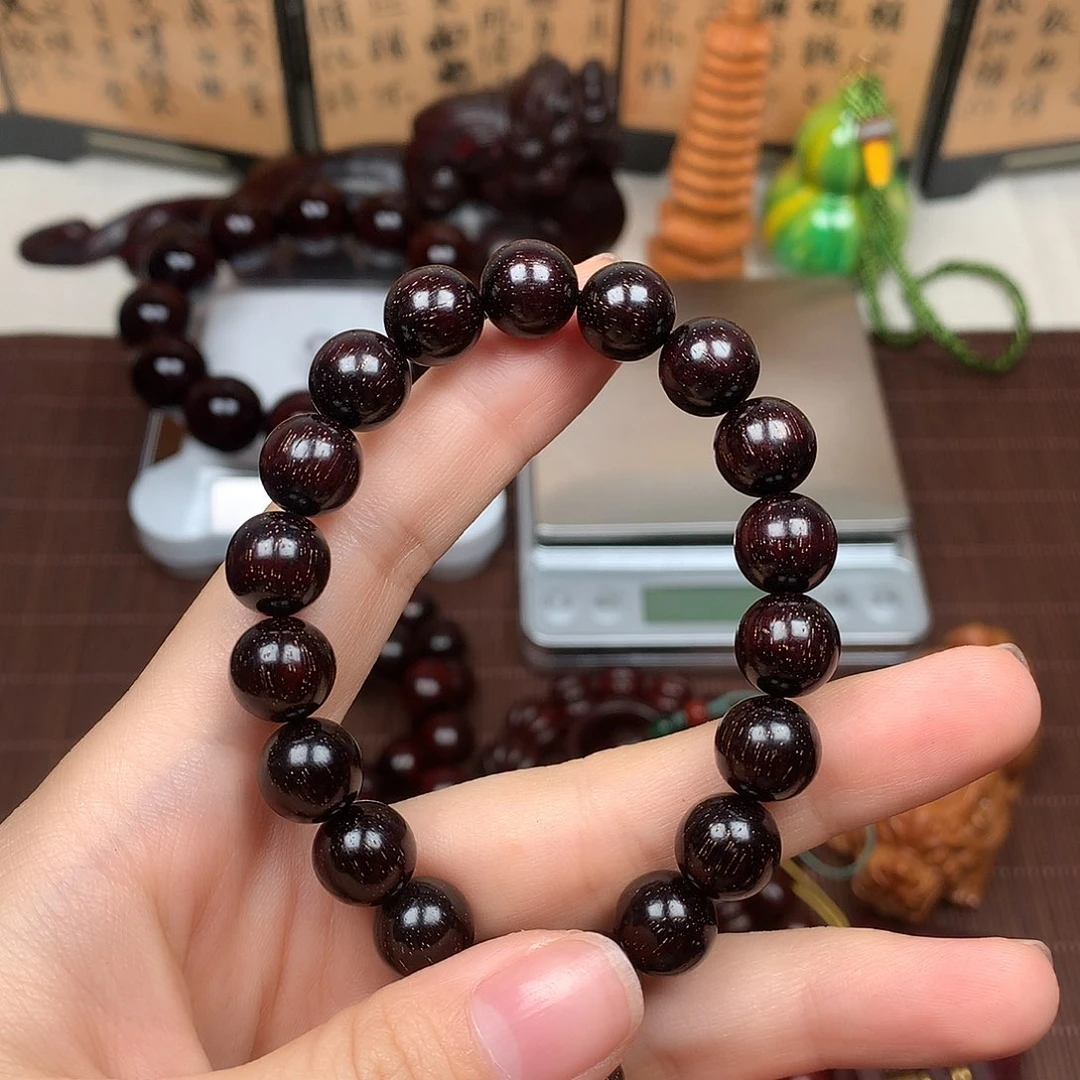 檀香紫檀（小叶紫檀）苏**饰1.0爆星单圈