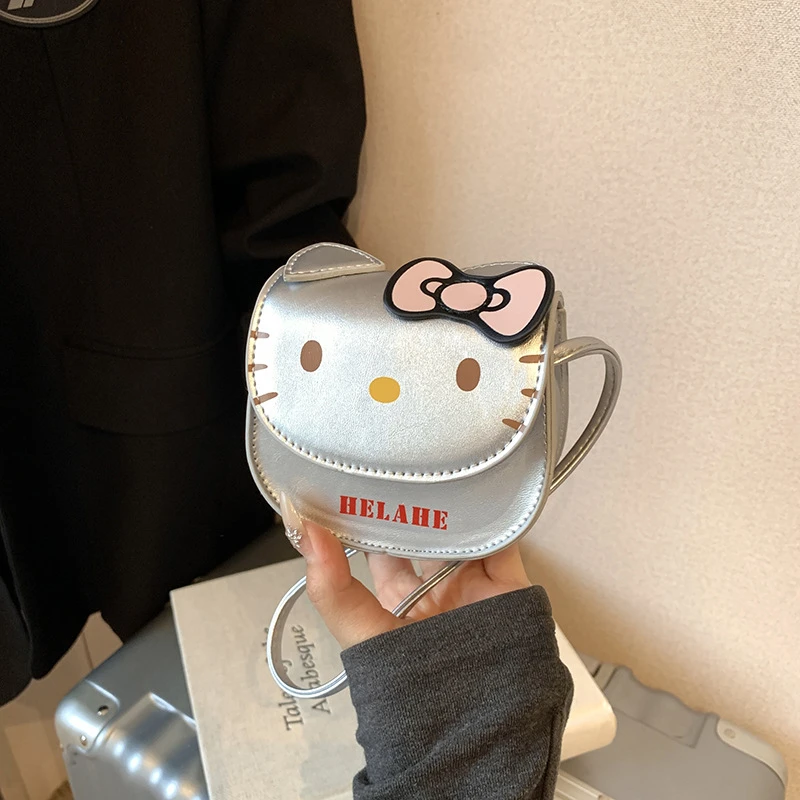 新款韩版可爱小包包猫咪儿童小背包斜跨单肩包蝴蝶结装饰零钱小包