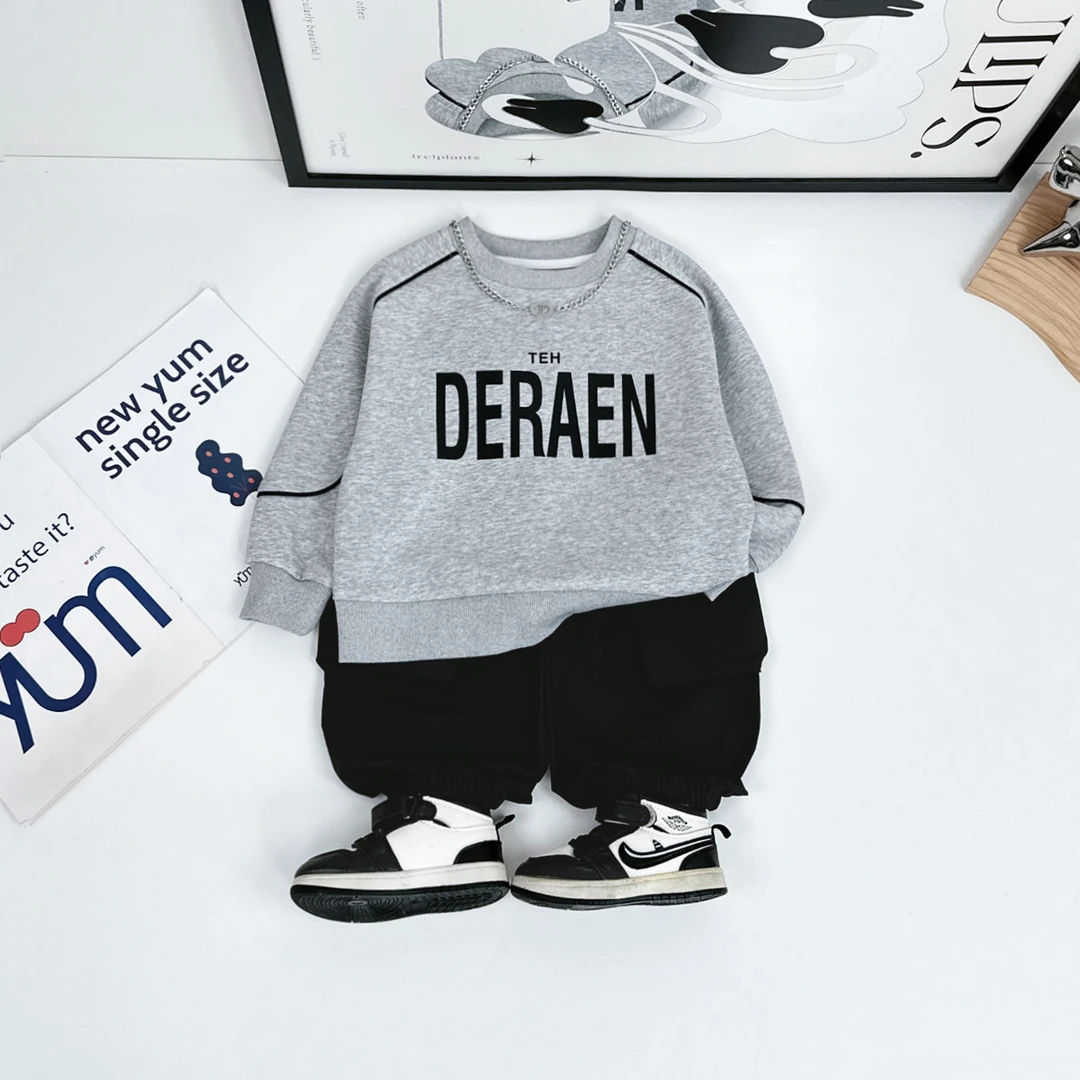 儿童卫衣长袖2025新款春装男童春秋上衣潮 BQ25095Y 悠悠童话童装