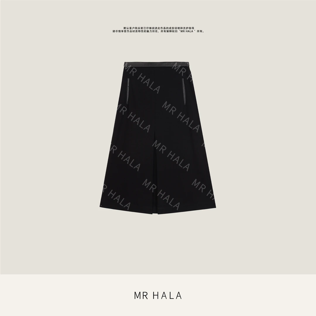 MRHALA 阳谷精裁高定羊毛交织半裙女 LQ310029