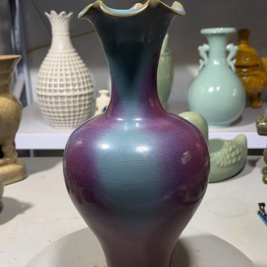 瓶钧窑瓷器品相完美