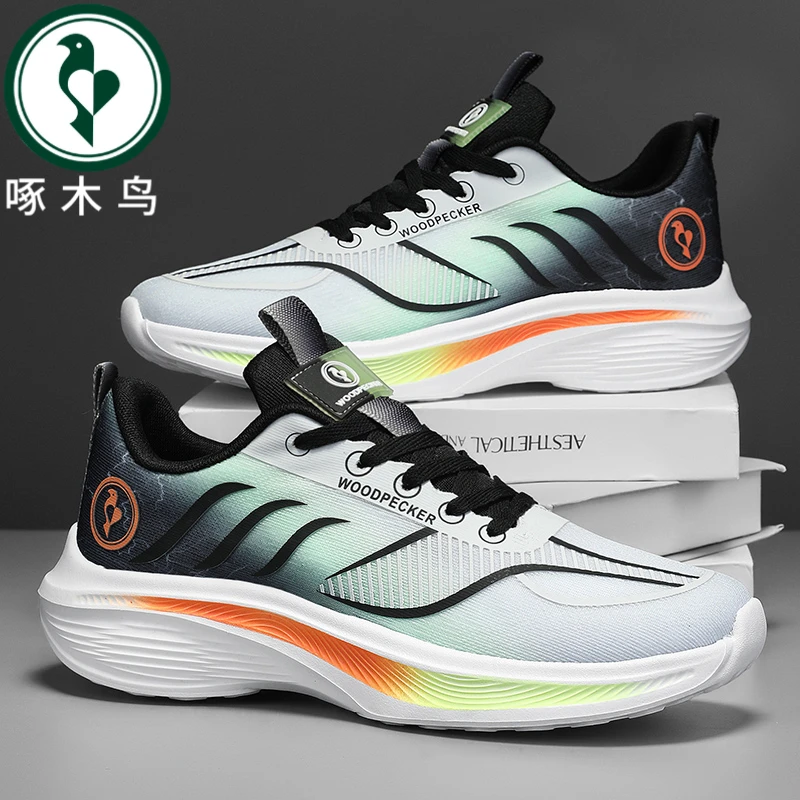 【正品】啄木鸟四季新款网面透气男鞋轻便潮流学生鞋时尚百搭休闲鞋