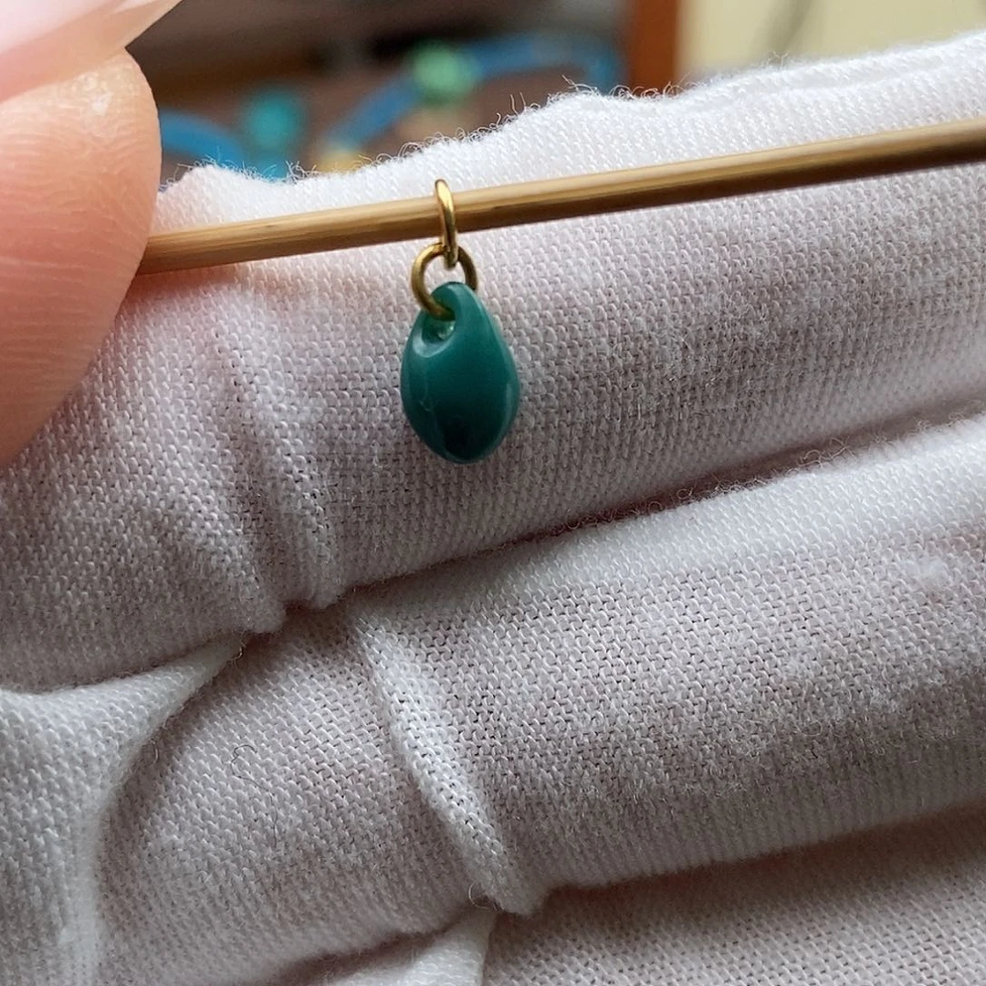 Z***s绿松石18K金镶嵌绿松石配饰h