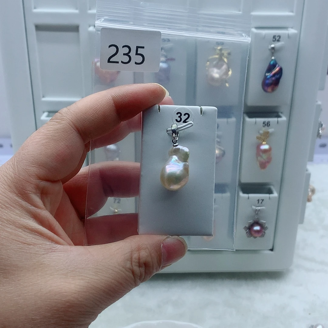 吊坠(不含链)淡水珍珠合金