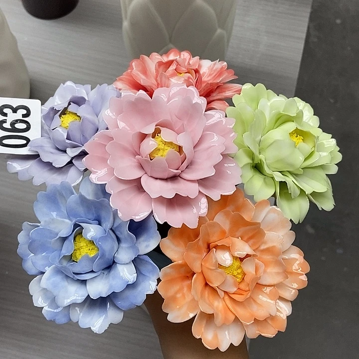 陶瓷纯手工捏花设计