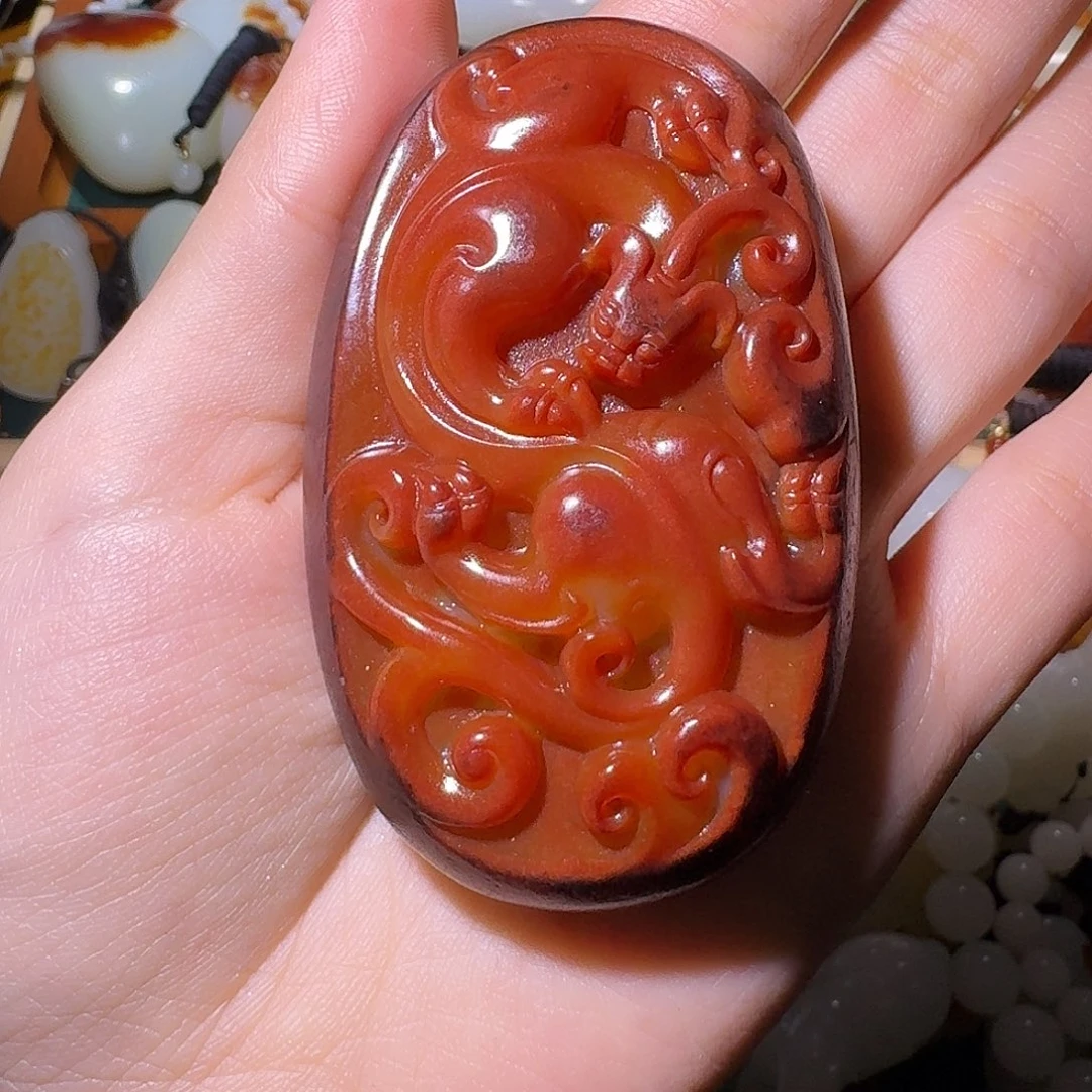 韩***江和田玉未镶嵌挂件