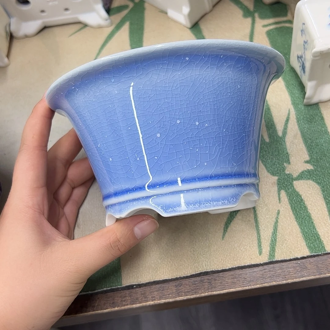 紫砂花盆847号瑕疵15/8cm