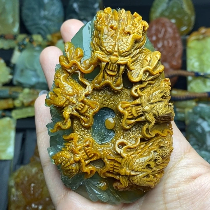 用***0蛇纹石玉未镶嵌颈饰