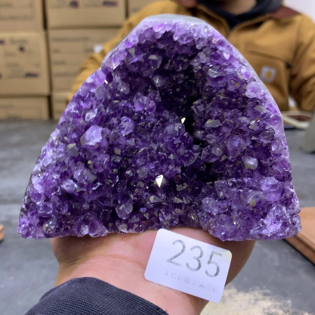 水晶摆件未镶嵌紫晶235