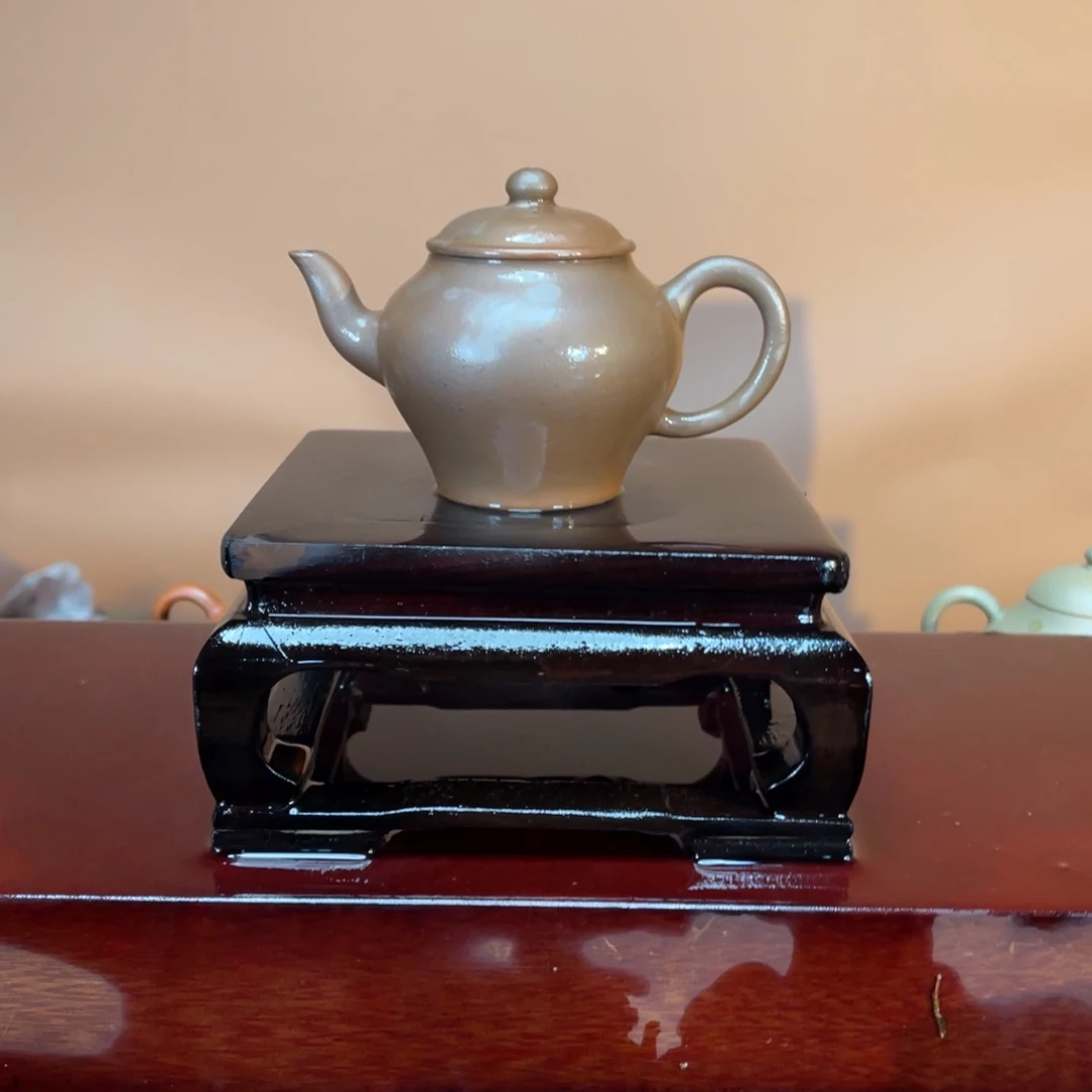 茶壶紫砂高端130cc红泥翁型壶