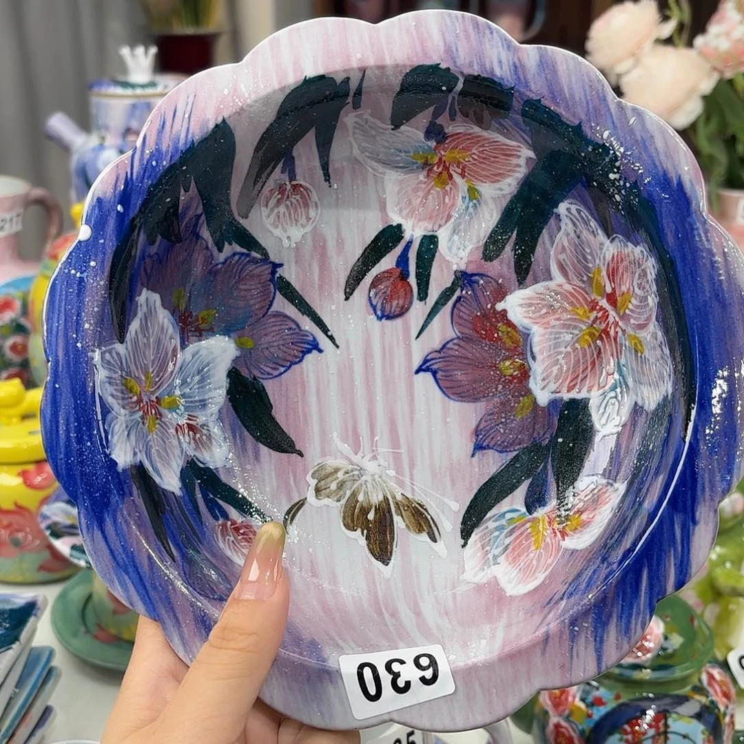 景德镇手绘高温釉下彩陶瓷茶具