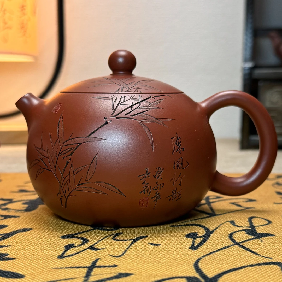 紫砂壶 西施 小红泥 高工作品