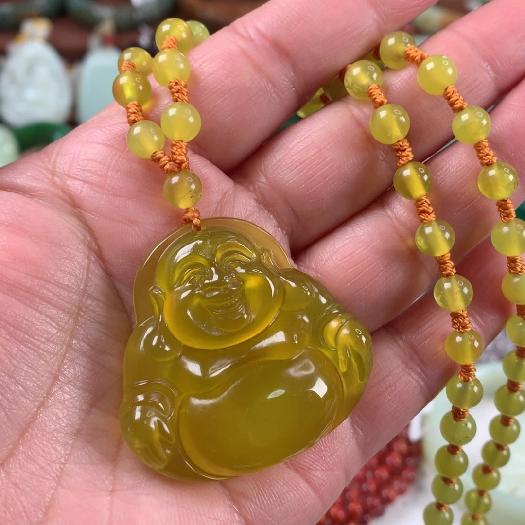 岫玉颈饰未镶嵌吊坠