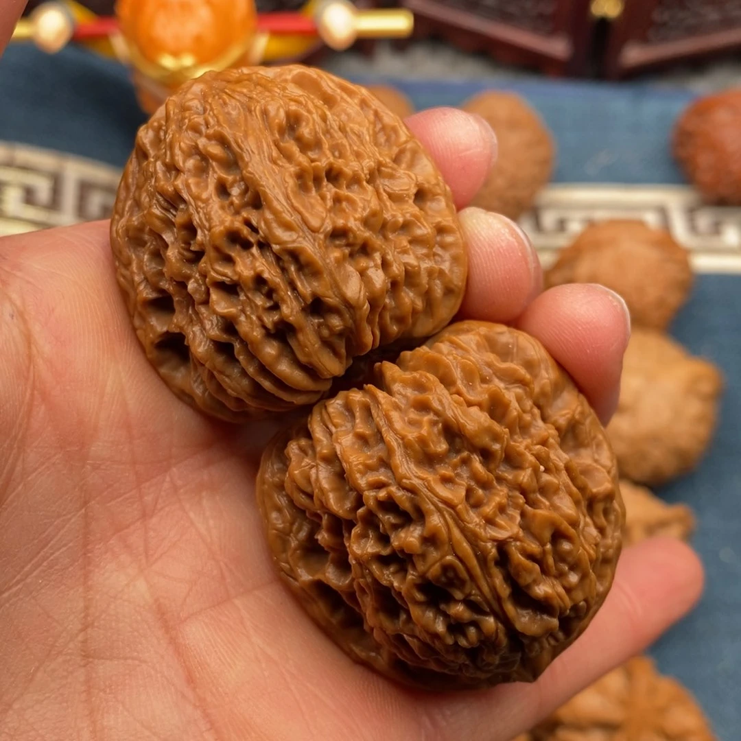 文玩核桃把件38高炮凹底南疆