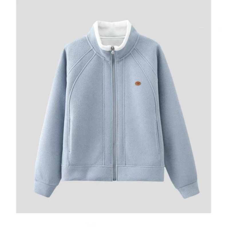 XUXU-「插肩设计款」2024加绒加厚冬季女士新款显瘦外套O-24623