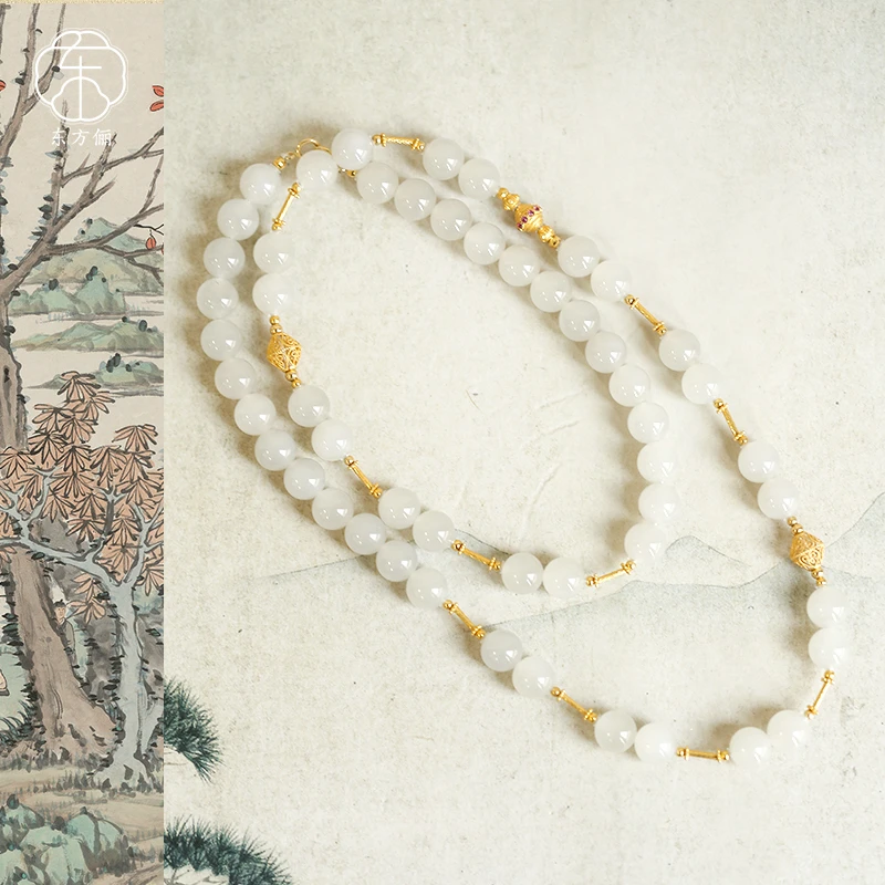 东方俪DOFUNLY【声声令】和田玉气质百搭设计款项链WYXL雅韵