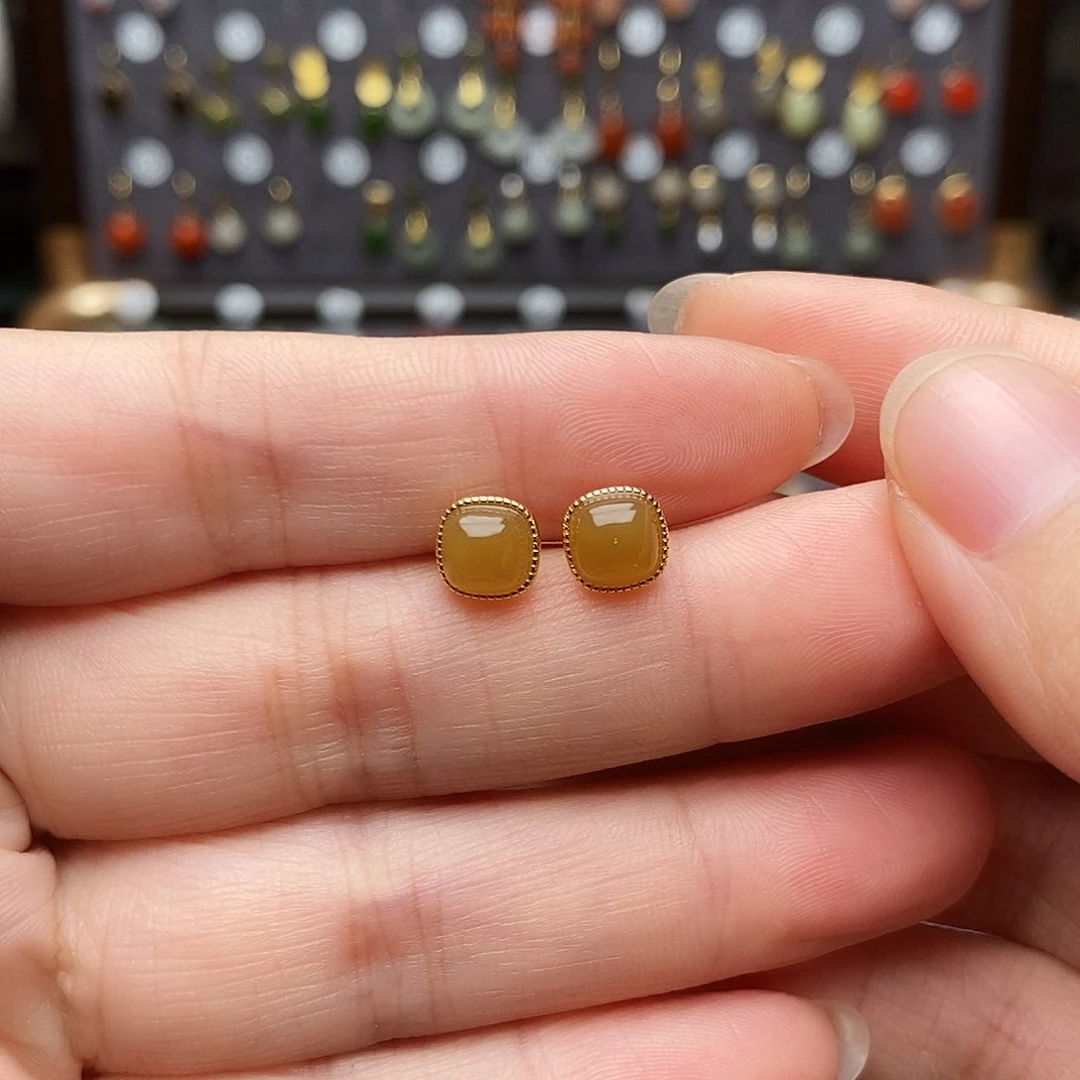 银S925镶嵌戒指和田玉