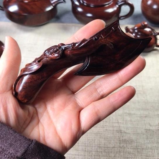 黄花梨/降香黄檀把件斧上有福