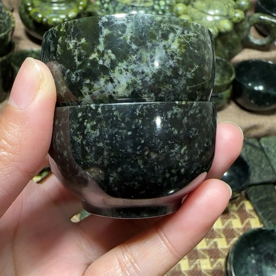 蛇纹石玉未镶嵌藏玉药王石养身产品