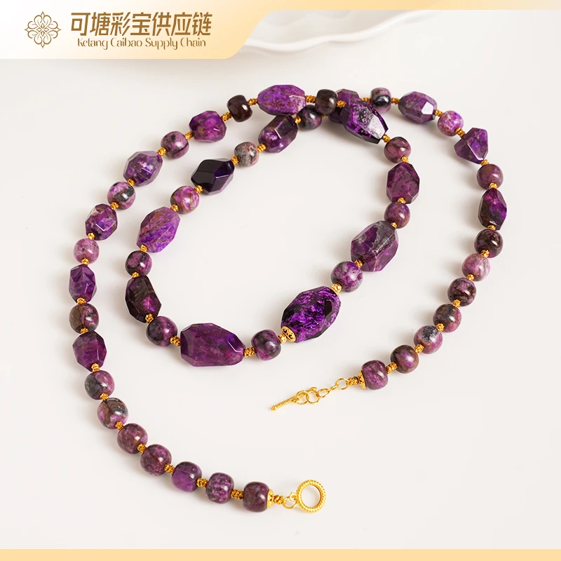 南非舒俱来 SS级18K果酱红刻面项链合集  KTCB-4443/多样性发一件