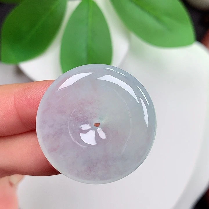 颈饰未镶嵌翡翠平安扣 29.7x5.7mm
