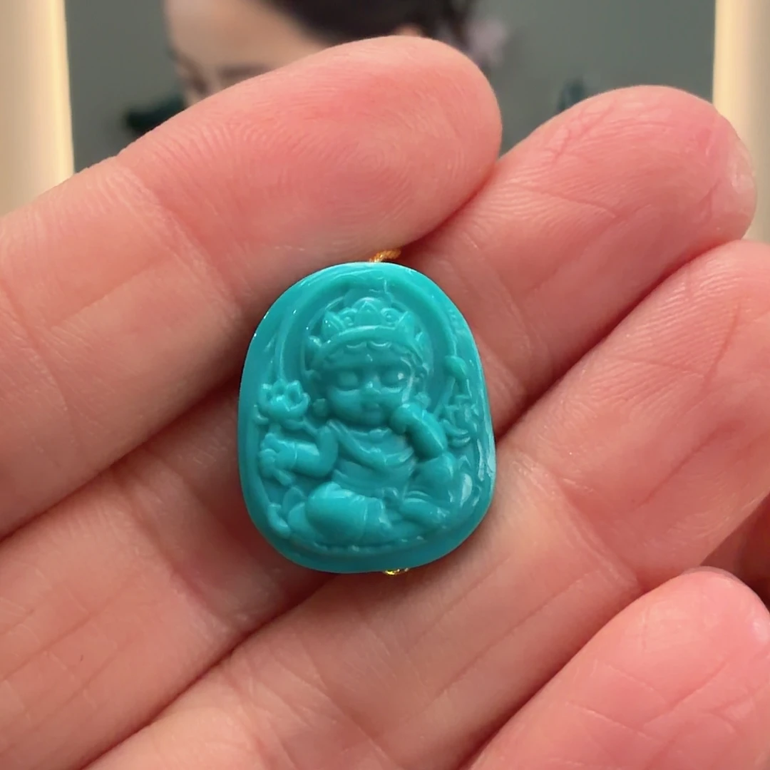 绿松石未镶嵌颈饰