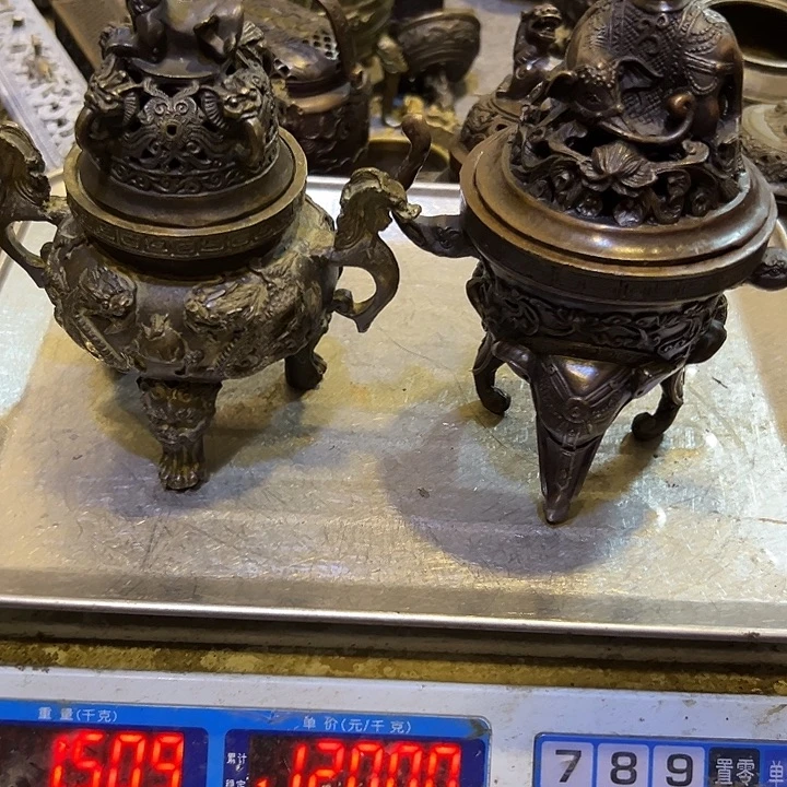 小***业黄铜摆件，文房工艺品摆件