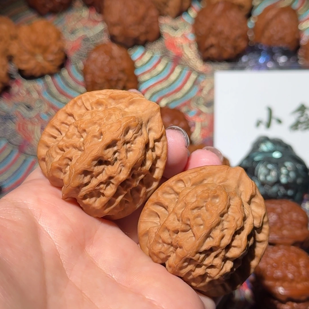 把件文玩核桃1762号39蓟县佛肚文玩核桃