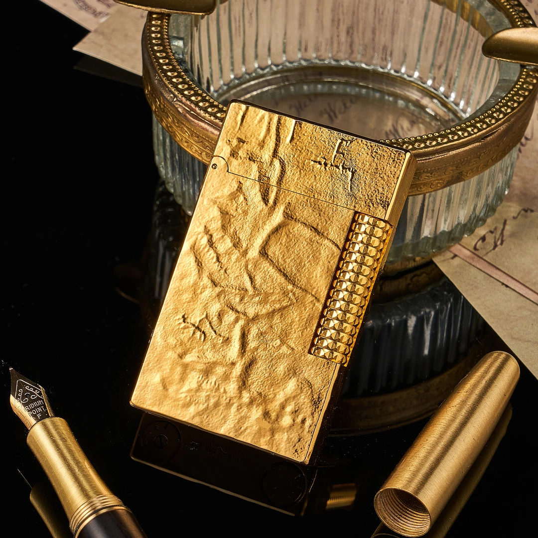 TSHOMX【沙丘】纯铜朗声打火机充气商务高档设计送男生生日礼物