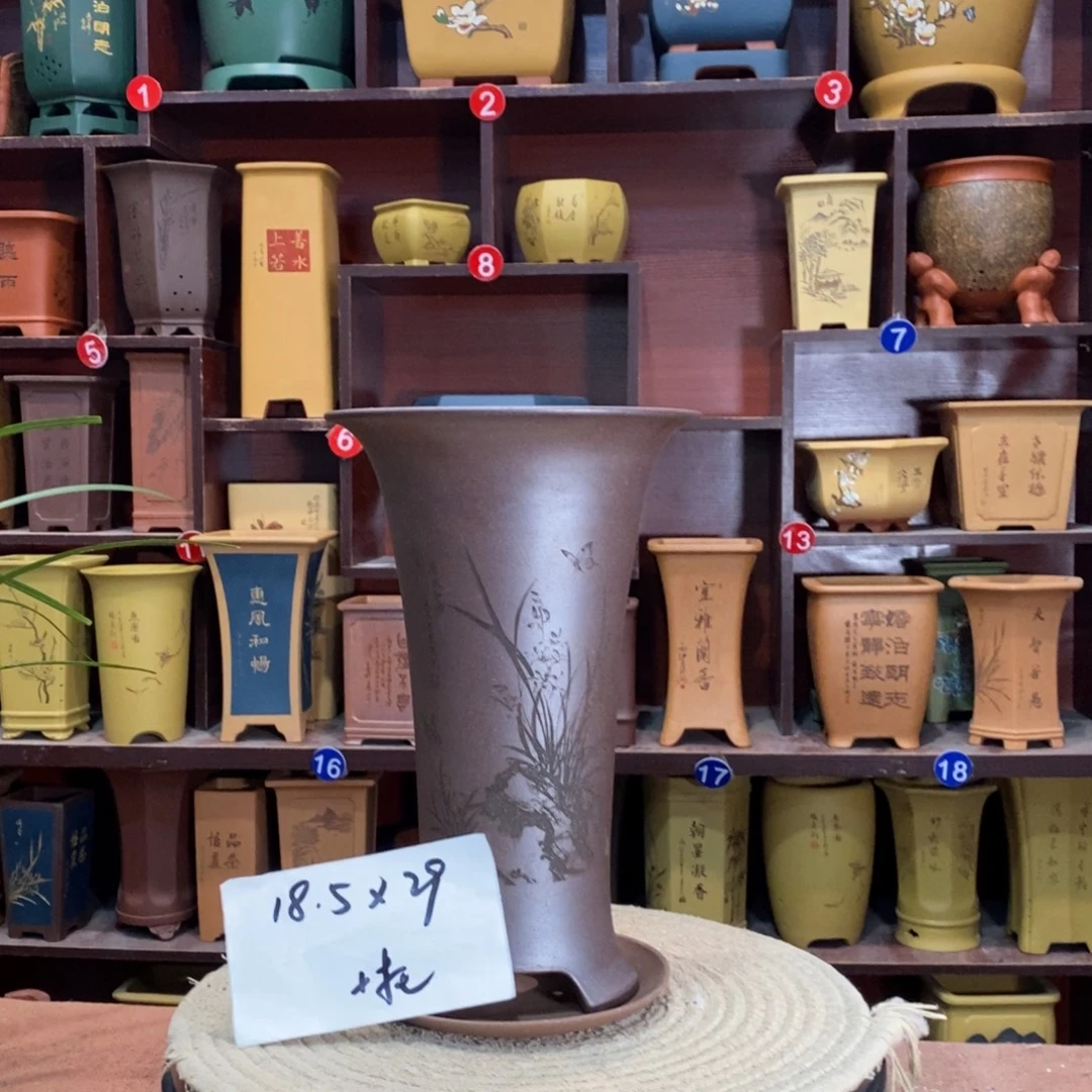 紫砂艺术紫砂花盆