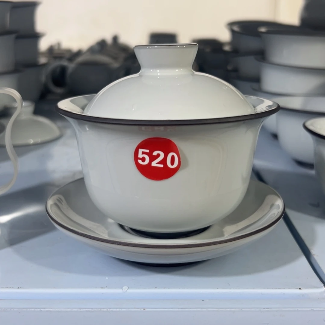 微瑕陶瓷茶壶茶杯家用