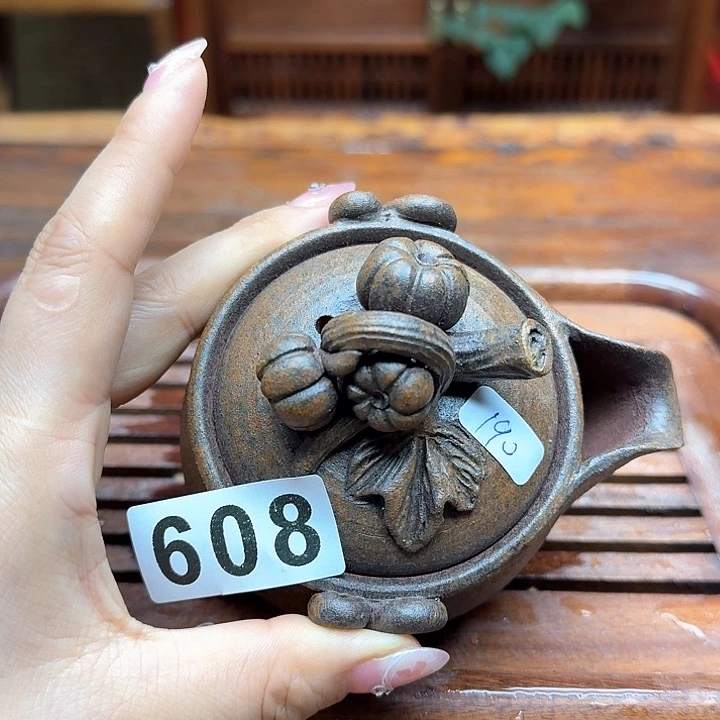 纯手工制作粗陶茶具