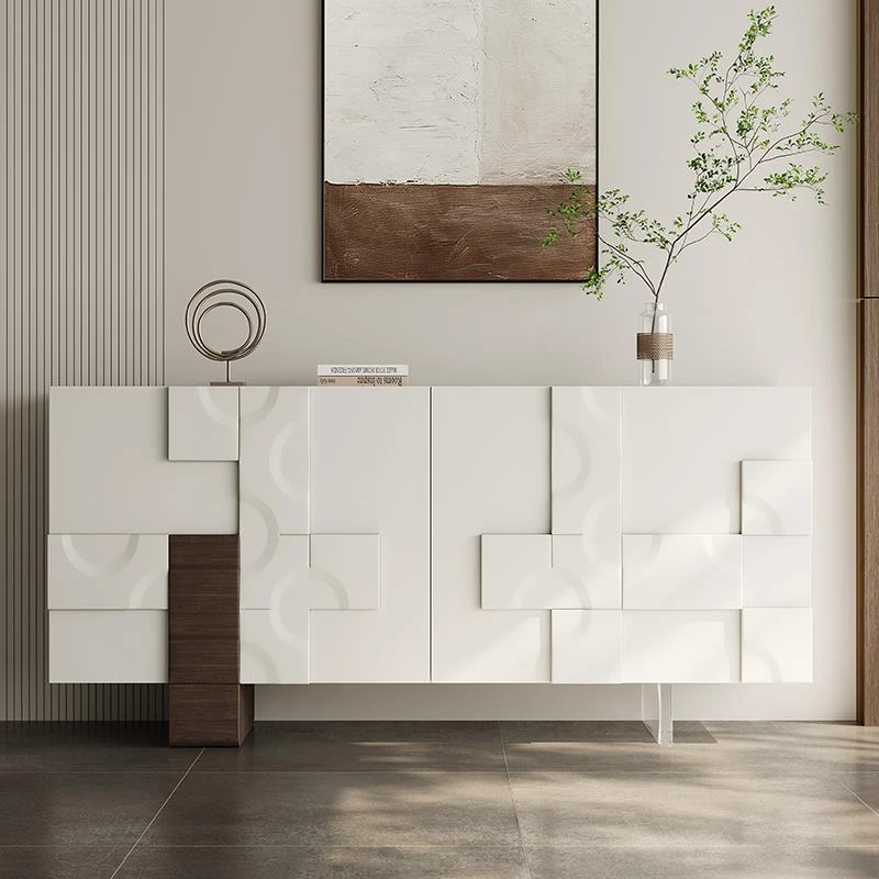 意式轻奢玄关柜客厅艺术装饰柜现代极简置物隔断柜餐边柜入户鞋柜