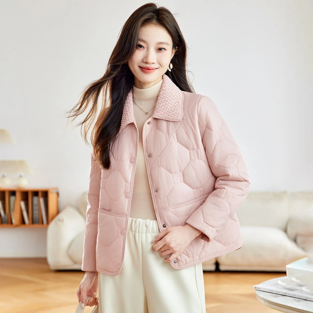 小个子短款棉衣棉服外套女2025新款秋冬休闲显瘦气质轻薄夹棉大衣