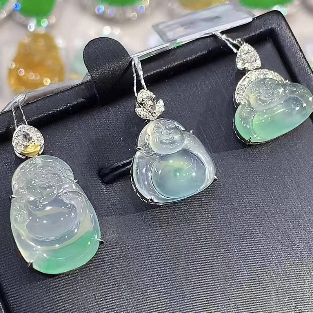 18K 翡翠A货翡翠吊坠  DJ 团购 多样性发其一