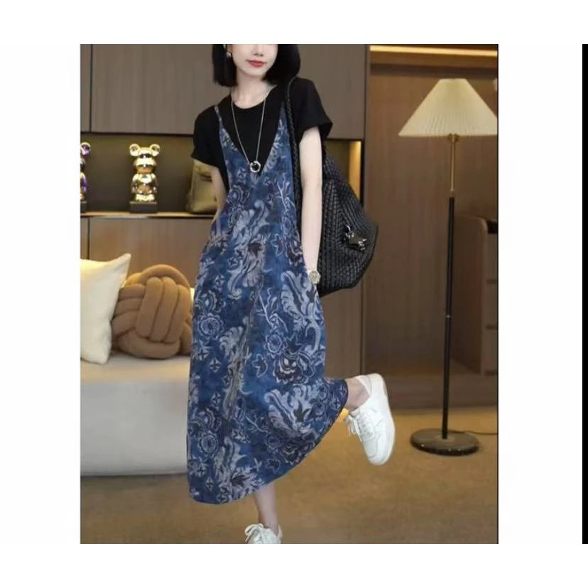 老钱风松驰感气质连衣裙  R0739A