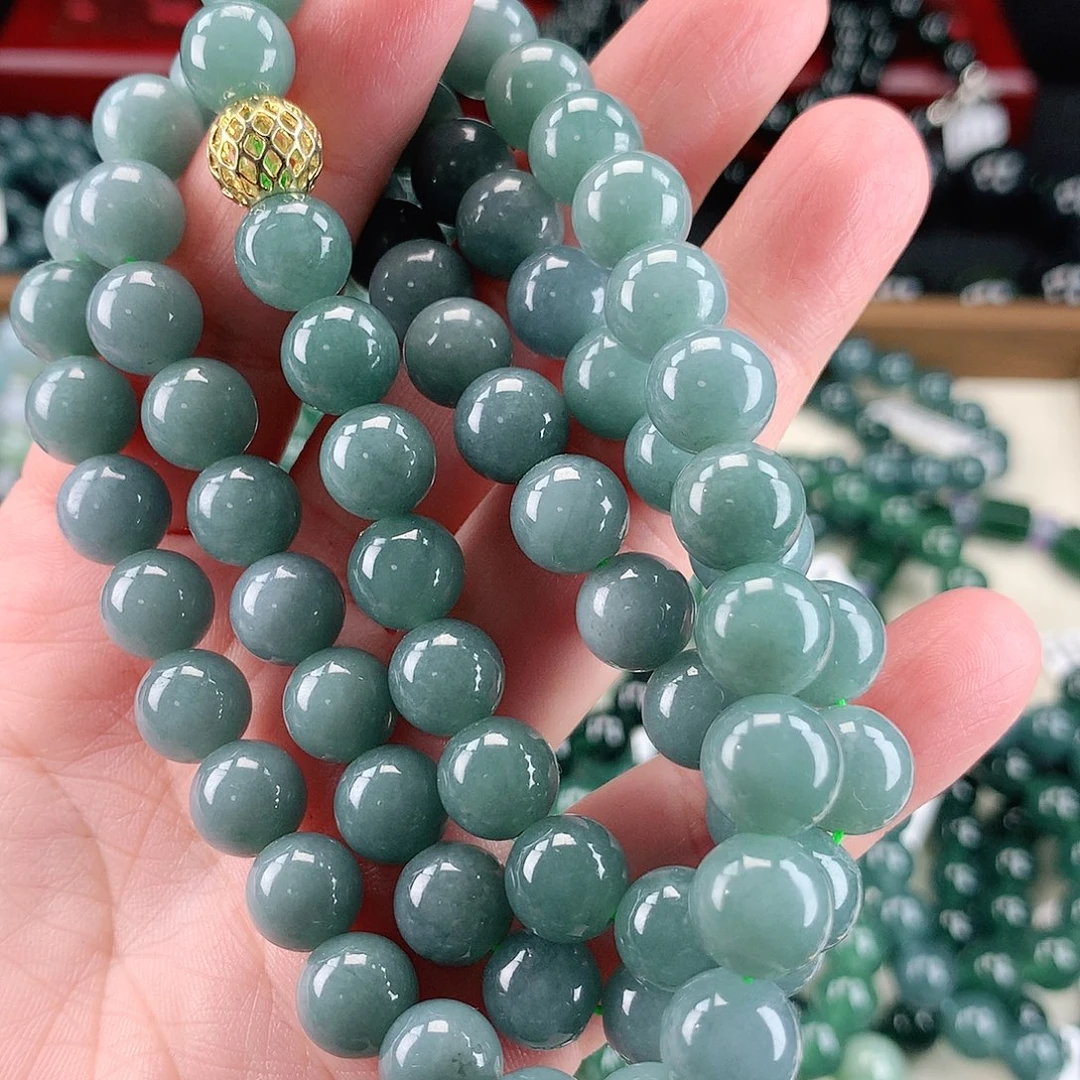 翡翠未镶嵌毛衣链