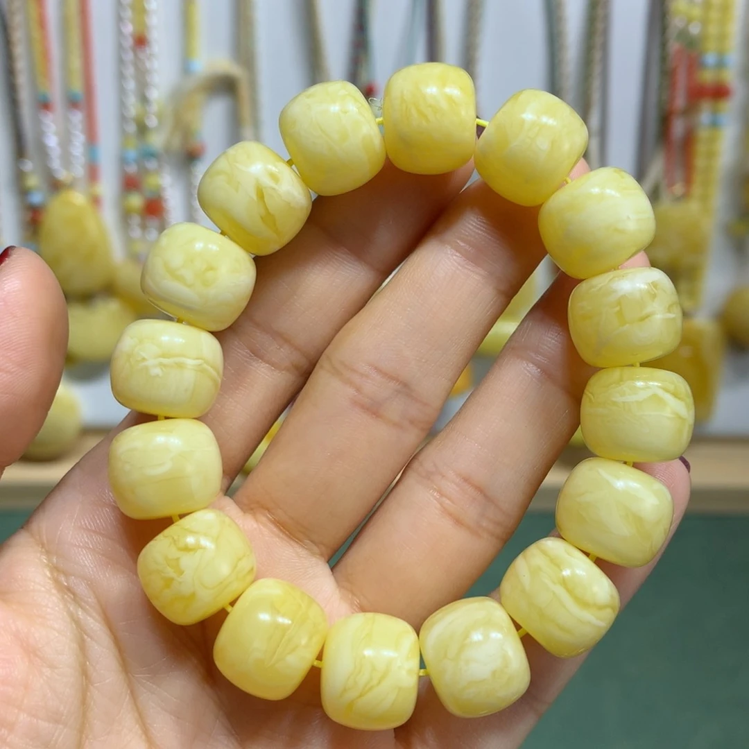 琥珀手链未镶嵌?*?14mm尺寸