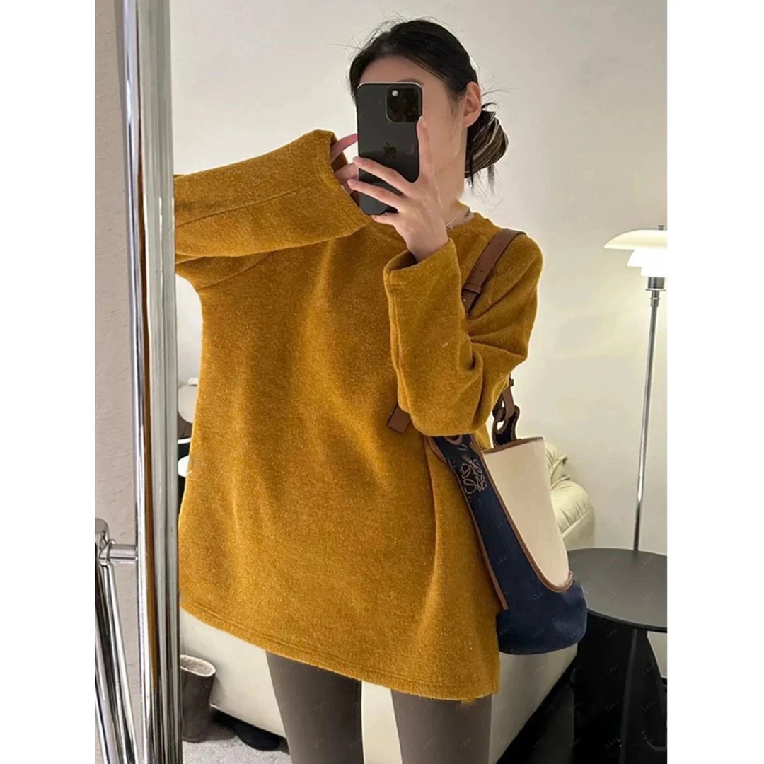 2025春季【南瓜精灵】宽松慵懒感 时尚气质百搭显瘦套头针织衫