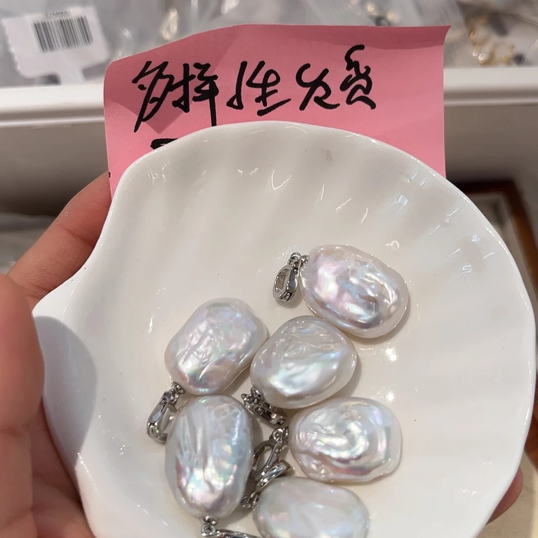 合金淡水珍珠耳饰