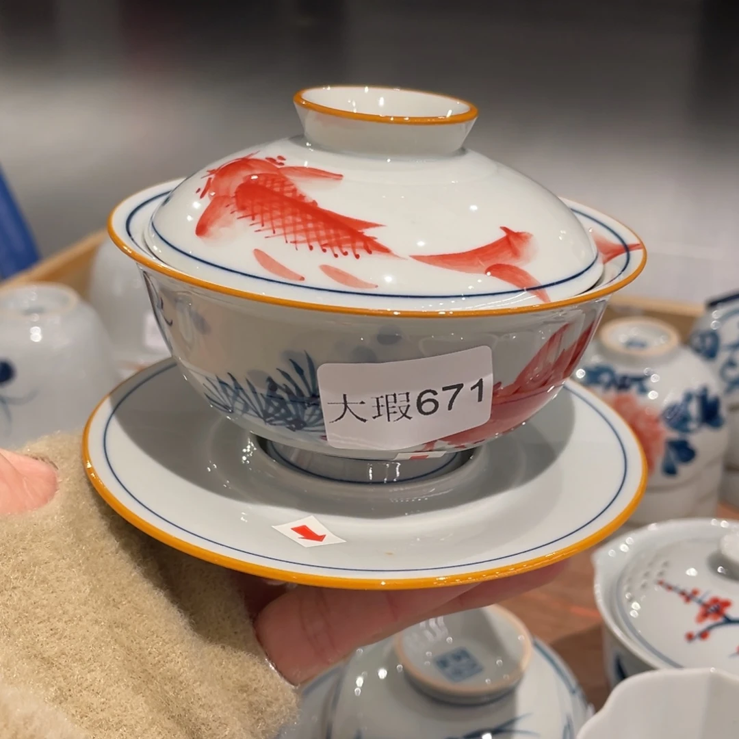 有瑕釉下彩纯手绘
