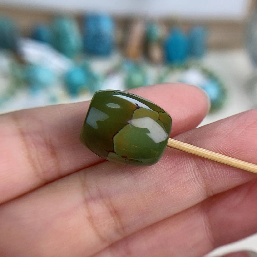 未镶嵌绿松石珠宝奇石13×14.9