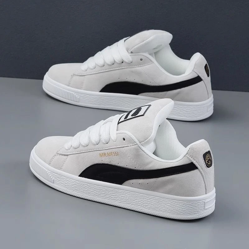 2025夏季新款男鞋平底百搭板鞋韩版时尚情侣学生运动鞋潮牌面包鞋